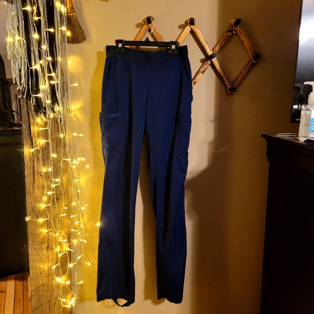 Navy Blue XST Healing Hands Yoga Waistband Scrub Pants